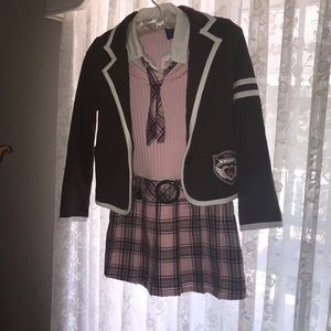 Basic Editions Skirt & Tie with Jacket